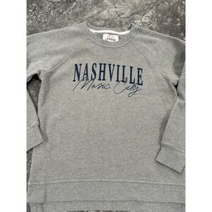 League 91 Nashville Music City Women's Sweatshirt Tennessee Gray Sz M